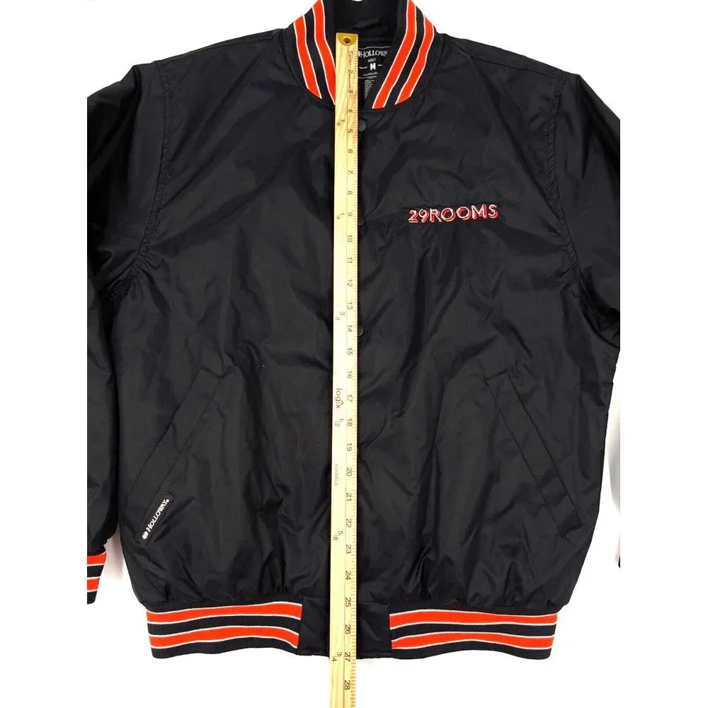 Refinery29 29Rooms Nylon Jacket Men's Women's‎ Adult Size Medium Black R29 VTG